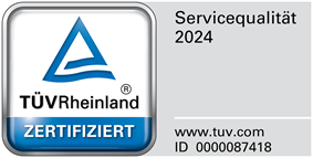 H. Laimer GmbH ist von TÜV Rheinland zertifiziert Bild mit Zertifikat von TÜV-Rheinland